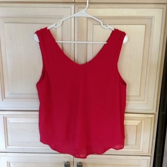 Papaya Tops - 🆕 Papaya: Sleeveless Red Top